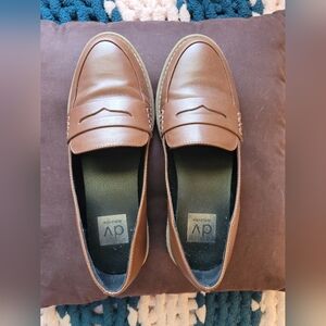 DV by Dolce Vita Tan Leather Slip-Ons